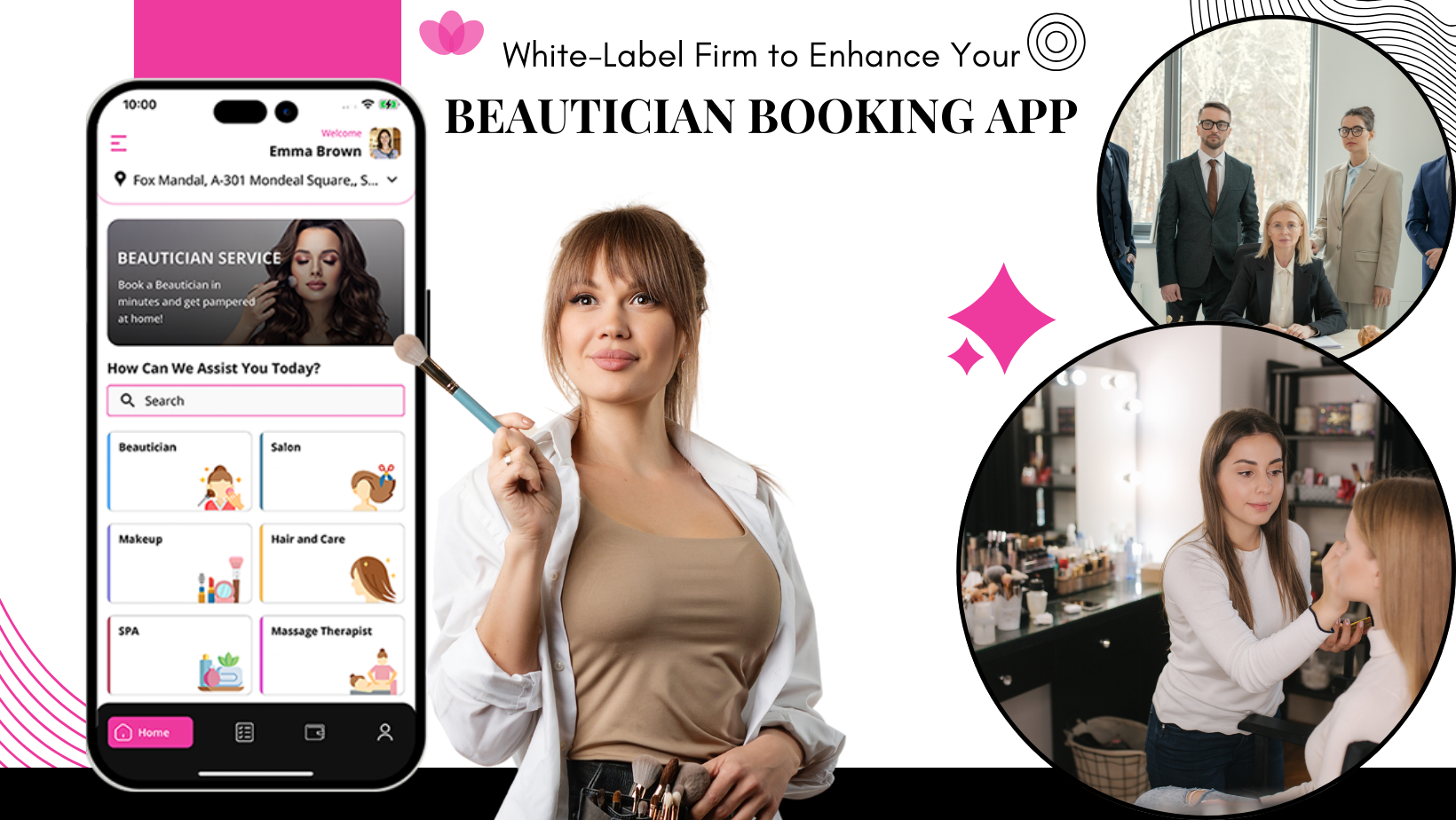 beautician booking app