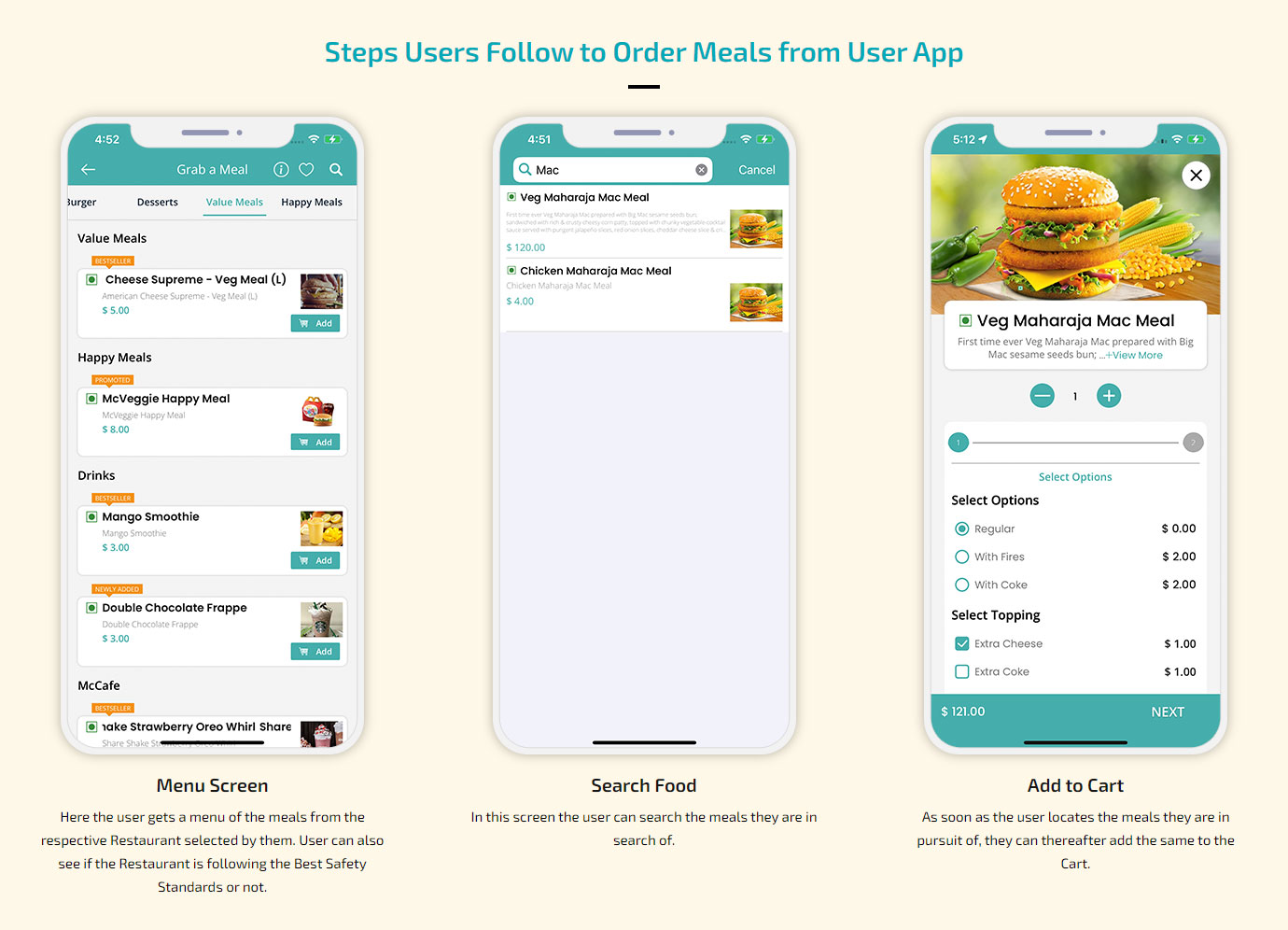 order meals from user app