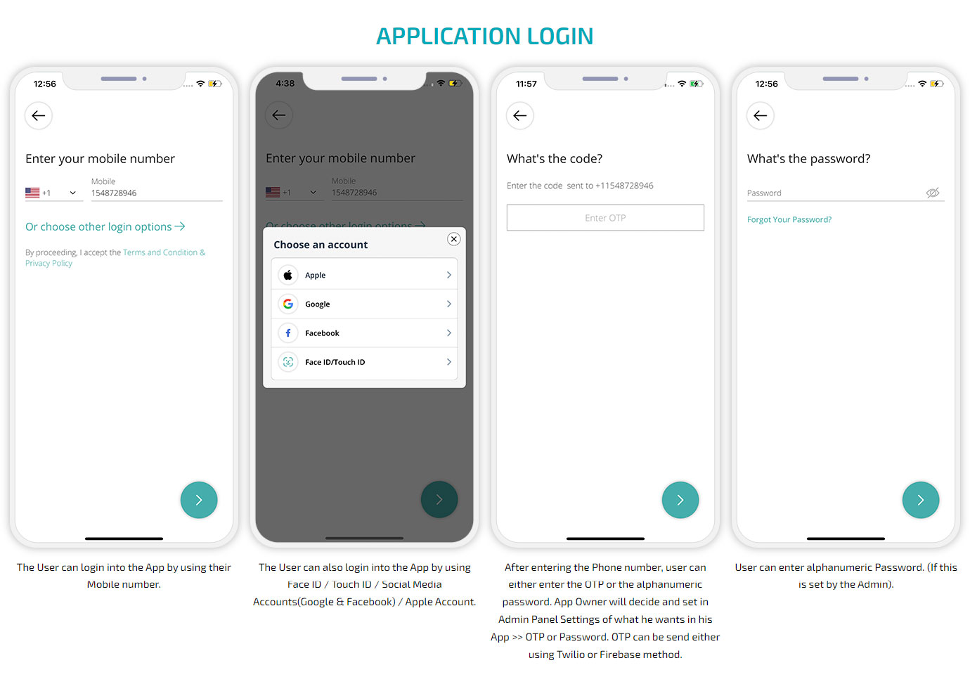 application login