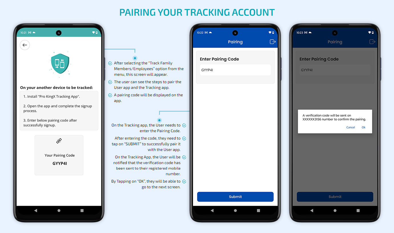 pairing tracking account